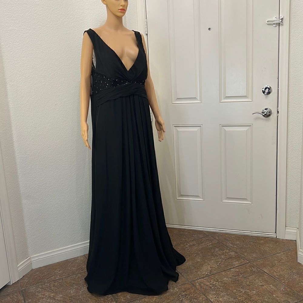 Light In The Box Black Dress Beaded Sequins Sheer Bra Elegant Formal Celebration